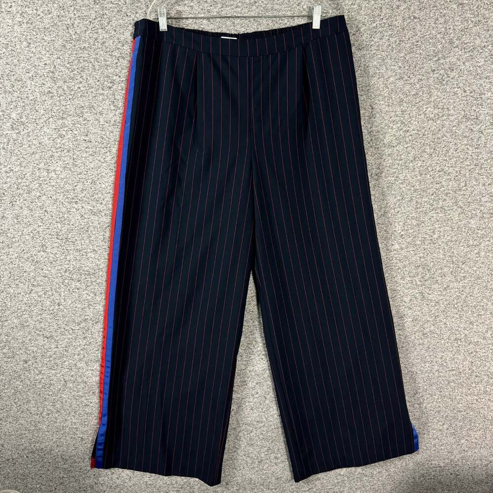 La Ligne Target Women's Plus Size 1X Side Tuxedo Stripe Wide Leg Pull On Pants